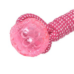 TPR Dumbbell Dog Chew Toy Rope Design Teething and Boredom Relief Toy - GreenFur