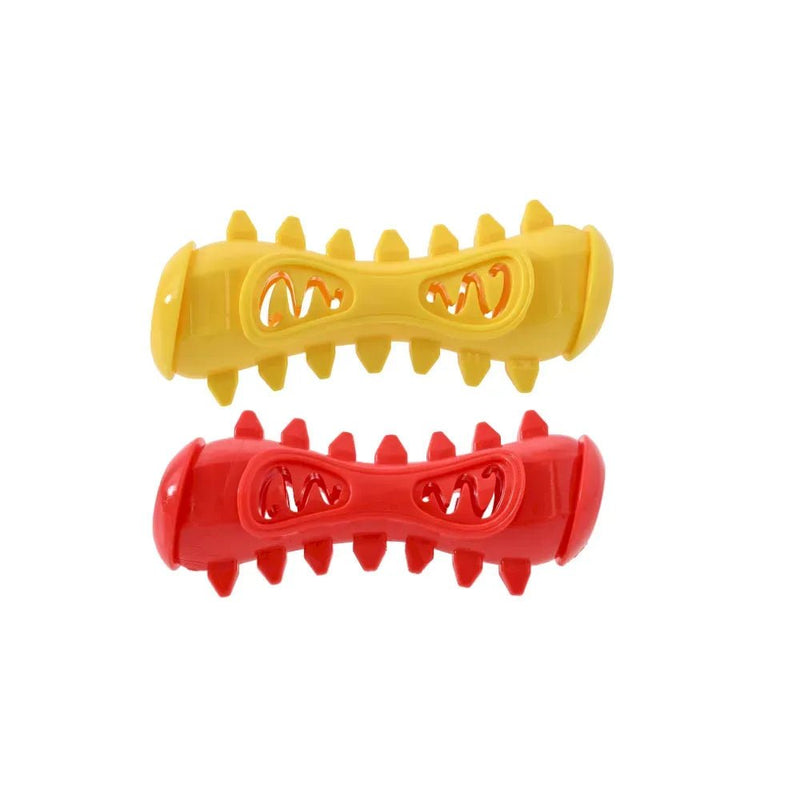 TPR Durable Bone Shaped Chew Toy for Dogs Food Dispensing - GreenFur