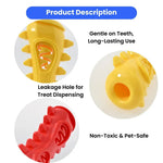 TPR Durable Bone Shaped Chew Toy for Dogs Food Dispensing - GreenFur