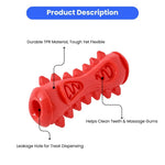 TPR Durable Bone Shaped Chew Toy for Dogs Food Dispensing - GreenFur