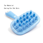 TPR Soft Dog Bath and Grooming Brush with ABS Handle - GreenFur