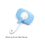 TPR Soft Dog Bath and Grooming Brush with ABS Handle - GreenFur