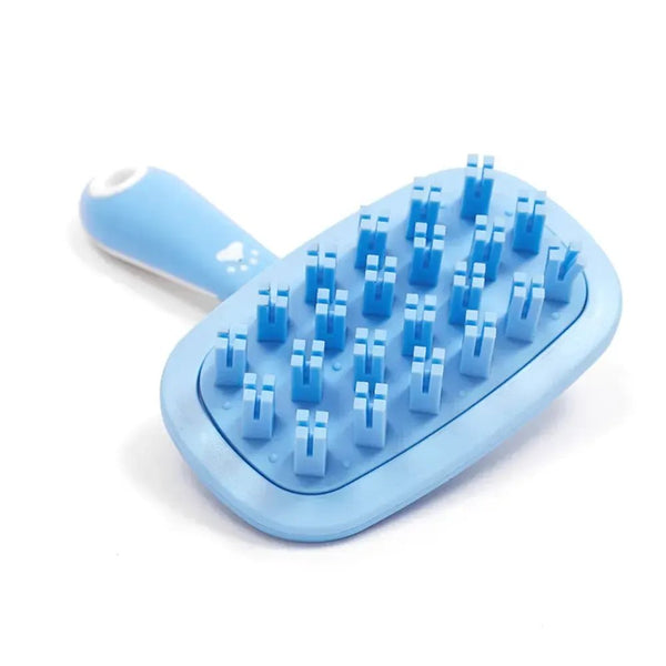 TPR Soft Dog Bath and Grooming Brush with ABS Handle - GreenFur