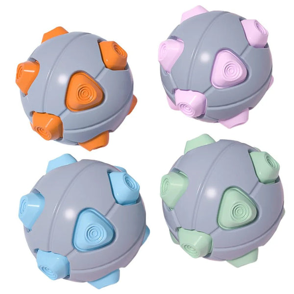 TPR Squeaky Dog Ball Toy Interactive Pet Toy - GreenFur
