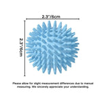 TPR Squeaky Dog Toy Spike Ball Pet Teeth Cleaning Ball - GreenFur