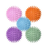 TPR Squeaky Dog Toy Spike Ball Pet Teeth Cleaning Ball - GreenFur