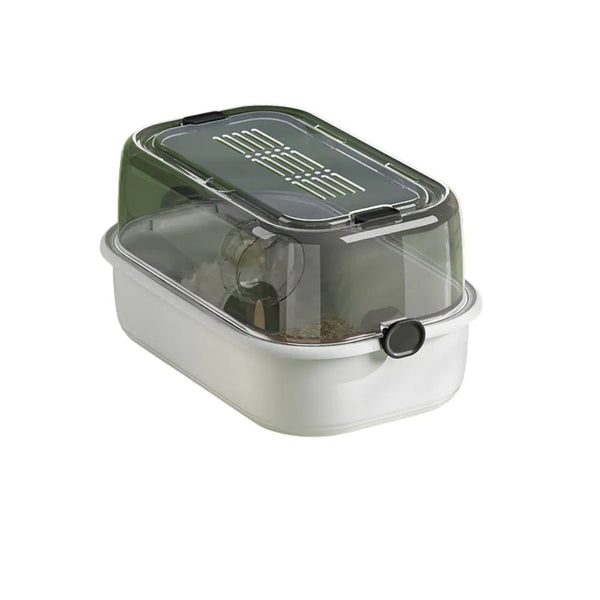Transparent Panoramic Extra - Large PP Hamster House - GreenFur