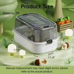 Transparent Panoramic Extra - Large PP Hamster House - GreenFur