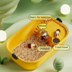 Transparent Panoramic Extra - Large PP Hamster House - GreenFur