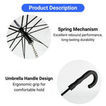 Transparent Pet Umbrella Dog Rain Umbrella with Leash for Walking - GreenFur