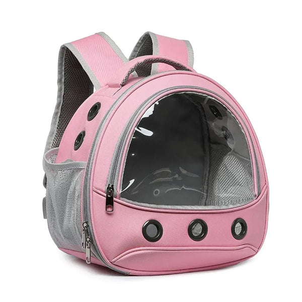 Transparent Portable Parrot Hamster and Rabbit Backpack - GreenFur