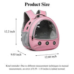 Transparent Portable Parrot Hamster and Rabbit Backpack - GreenFur