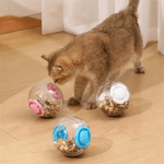Transparent Treat Dispensing Ball Interactive Pet Puzzle Toy - GreenFur