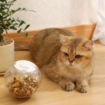 Transparent Treat Dispensing Ball Interactive Pet Puzzle Toy - GreenFur