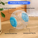 Transparent Treat Dispensing Ball Interactive Pet Puzzle Toy - GreenFur