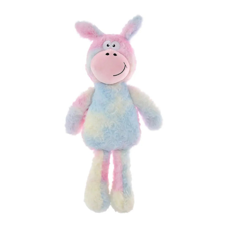 Trendy Colorful Donkey Style Plush Dog Toy with Squeaker - GreenFur
