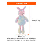 Trendy Colorful Donkey Style Plush Dog Toy with Squeaker - GreenFur