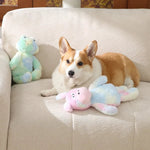 Trendy Colorful Donkey Style Plush Dog Toy with Squeaker - GreenFur