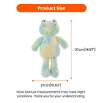 Trendy Colorful Frog Style Plush Dog Toy with Squeaker - GreenFur