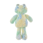 Trendy Colorful Frog Style Plush Dog Toy with Squeaker - GreenFur