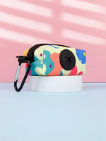 Tropical Color Block Print Pet Poop Bag Dispenser for Dog Waste Bags - GreenFur