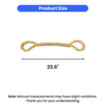 Tug of War Chew Double Handle Woven Plush Pet Dog Rope Toy - GreenFur