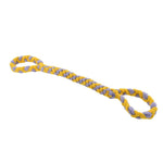 Tug of War Chew Double Handle Woven Plush Pet Dog Rope Toy - GreenFur