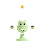 Tumbler Suction Cup Interactive PP Tower Track Ball Cat Toy - GreenFur