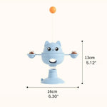 Tumbler Suction Cup Interactive PP Tower Track Ball Cat Toy - GreenFur