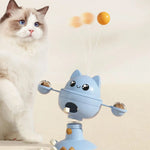 Tumbler Suction Cup Interactive PP Tower Track Ball Cat Toy - GreenFur