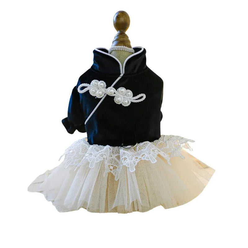 Tutu Dress with Chinese Design for Dogs and Cats - GreenFur