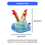Two - Color Assorted Adjustable Cute Plush Birthday Pet Hat - GreenFur