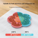 Two Color Sunflower Silicone Pet Lick Mat Feeding Tray - GreenFur