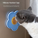 Two Color Sunflower Silicone Pet Lick Mat Feeding Tray - GreenFur