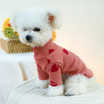 Two - Legged Pet Shirt for Dogs and Cats with Heart Design - GreenFur