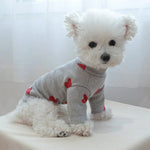 Two - Legged Pet Shirt for Dogs and Cats with Heart Design - GreenFur