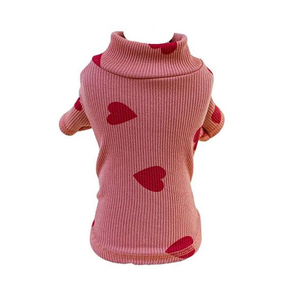 Two - Legged Pet Shirt for Dogs and Cats with Heart Design - GreenFur