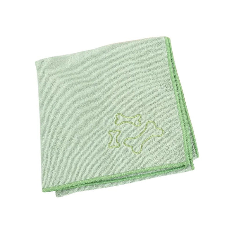 Ultra - Fine Fiber Knitted Water - Absorbing Cat Dog Pet Bath Towel - GreenFur