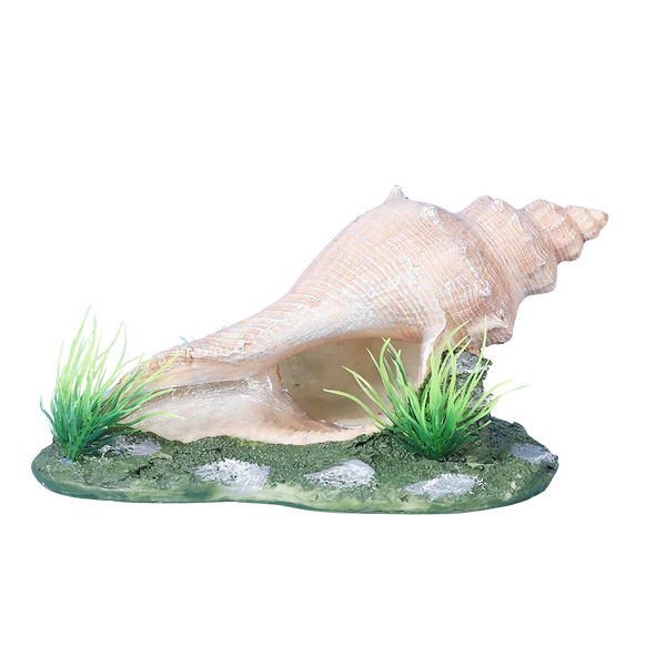 Unique Resin Conch Shell Ornament for Aquarium Aquascape Decoration - GreenFur