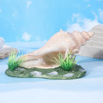 Unique Resin Conch Shell Ornament for Aquarium Aquascape Decoration - GreenFur