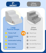 US Local Stock 3 Steps Grey Dog Stairs for Small Dogs, US Warehouse Free Shipping - GreenFur
