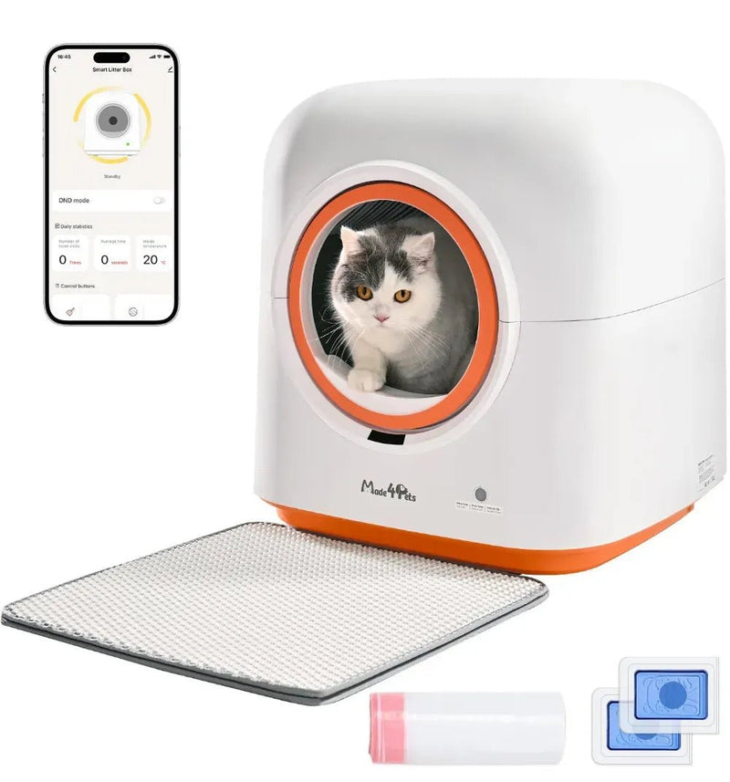 US Local Stock Automatic Self - Cleaning Cat Litter Box with APP Control, US Warehouse Free Shipping - GreenFur