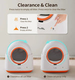 US Local Stock Automatic Self - Cleaning Cat Litter Box with APP Control, US Warehouse Free Shipping - GreenFur