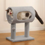 US Local Stock Cat Tree Scratching Post with Tunnel, US Warehouse Free Shipping - GreenFur
