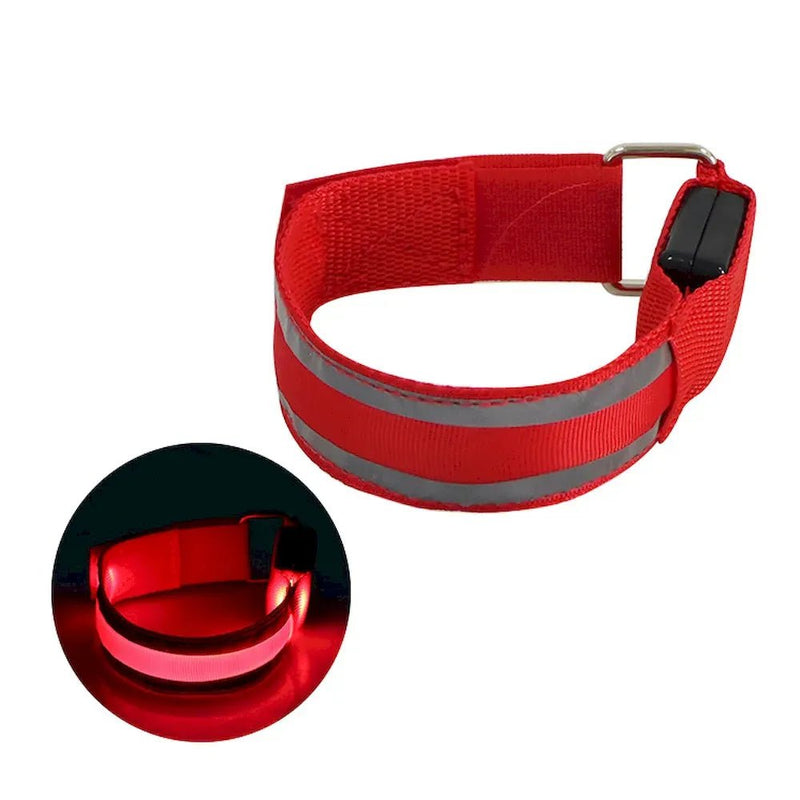 USB Rechargeable Reflective LED Dog Collar for Night Walks - GreenFur
