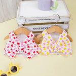 Valentine's Day Bow Design Pet Heart Chest Top Harness with Mesh Lining - GreenFur