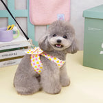 Valentine's Day Bow Design Pet Heart Chest Top Harness with Mesh Lining - GreenFur