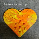 Valentine's Day Colorful Heart - Shaped Non - Slip Slow Feed Design Pet Lick Mat - GreenFur