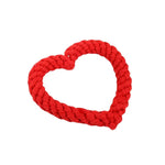 Valentine's Day Durable Interactive Heart Shaped Cotton Rope Dog Toy - GreenFur