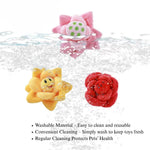 Valentine's Day Engaging Snuffle Flower Dog Toy with Hidden Treat and Squeaker - GreenFur